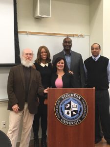 Pictured from left to right: Dr. Rodger Jackson (SU), Dr. Laurie Shanderson (SU), Dr. Alysia Mastrangelo (SU and NJPHK-V), Darrin Anderson PhD (NJPHK), and Dr. Sanderson (Alma College)
